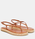 Tory Burch Thong leather espadrilles