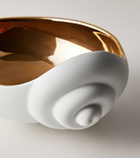 L'Objet x Jessica McCormack Shell porcelain and 24kt gold bowl