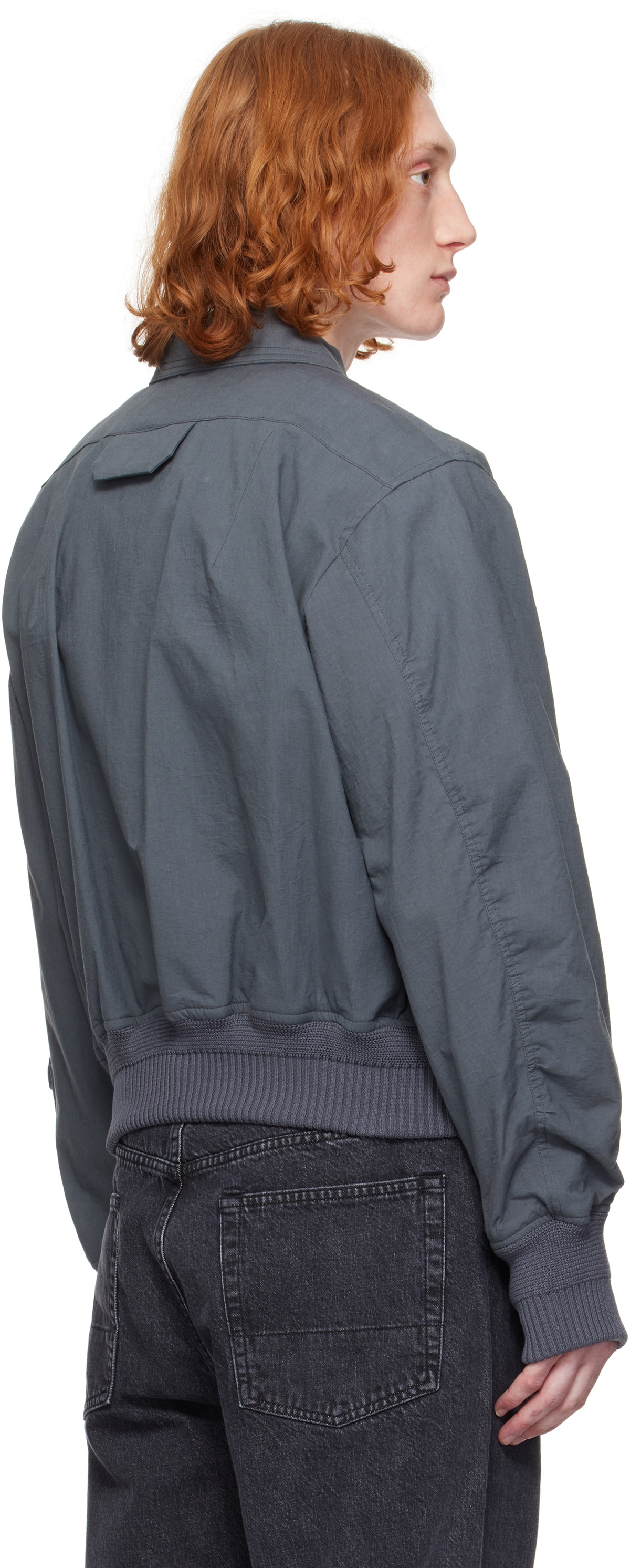 OUAT Gray Cotton Bomber Jacket