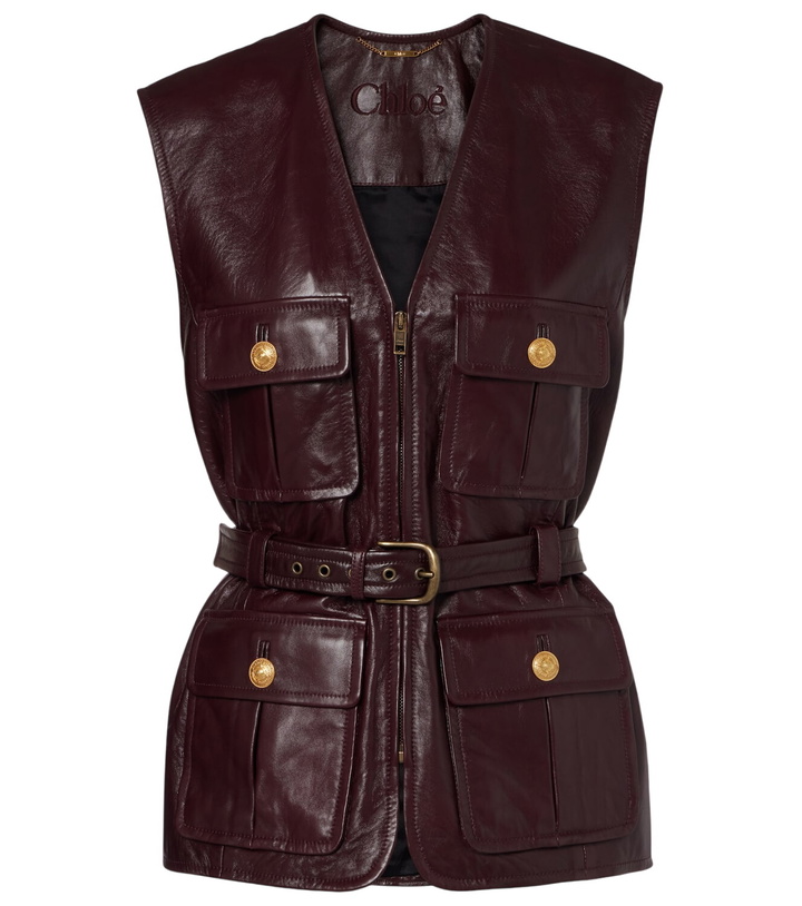 Photo: Chloé Belted leather vest