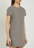 Courrèges Heritage Houndstooth Wool-blend Mini Dress Black