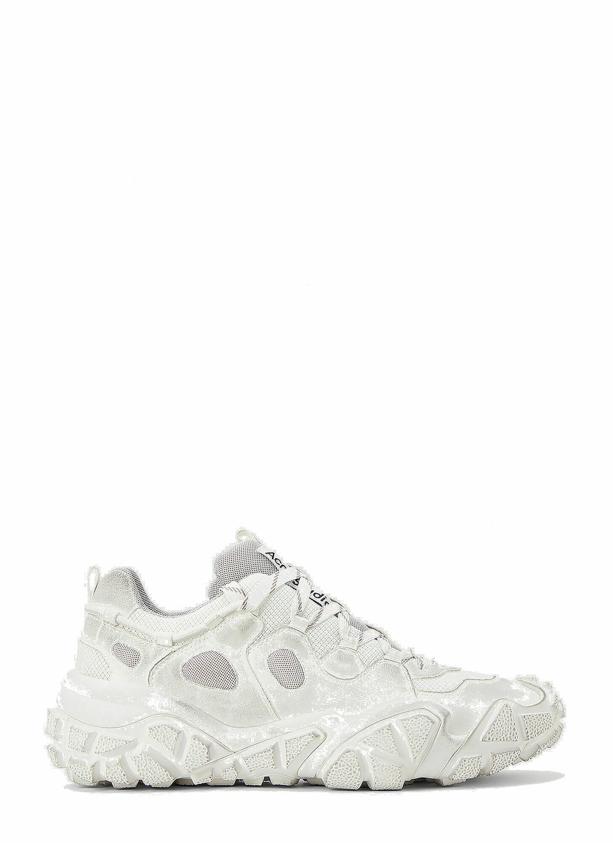 Boltzer Tumbled Sneakers in White Acne Studios