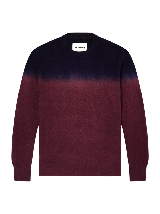 Photo: Jil Sander - Dégradé Wool Sweater - Burgundy