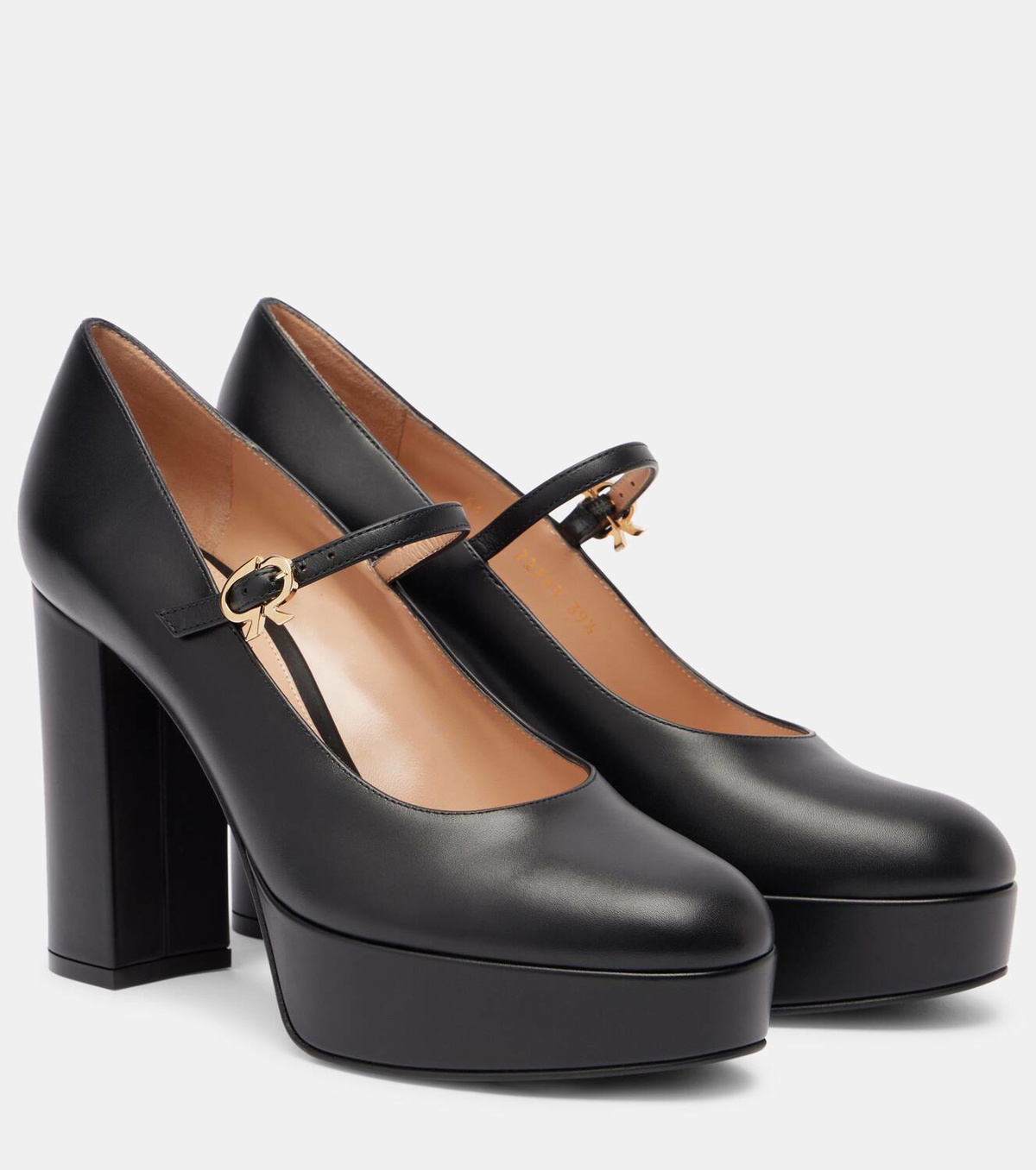 Gianvito Rossi Leather platform Mary Jane pumps Gianvito Rossi