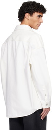 Balmain Off-White Denim Overshirt