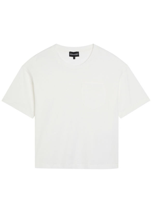 Photo: Emporio Armani Cotton T-shirt Cream