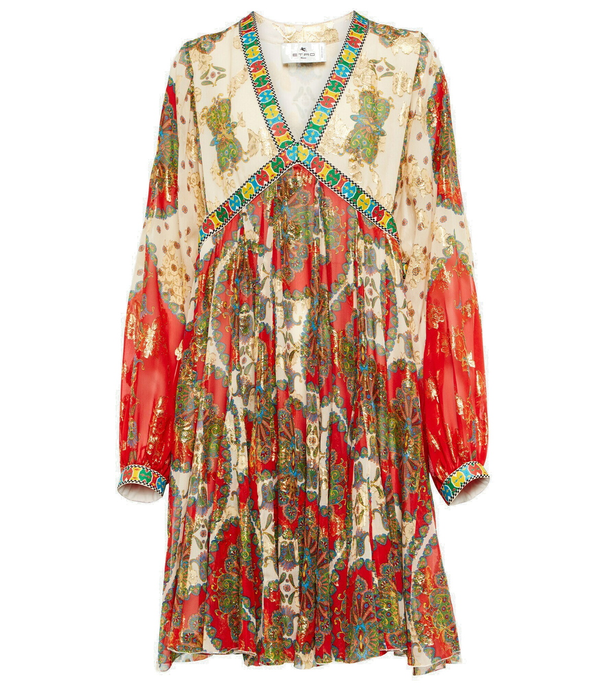 Etro - Paisley silk georgette minidress Etro