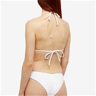 Oceanus Women's Georgette Beaded Bikini Bottom in White