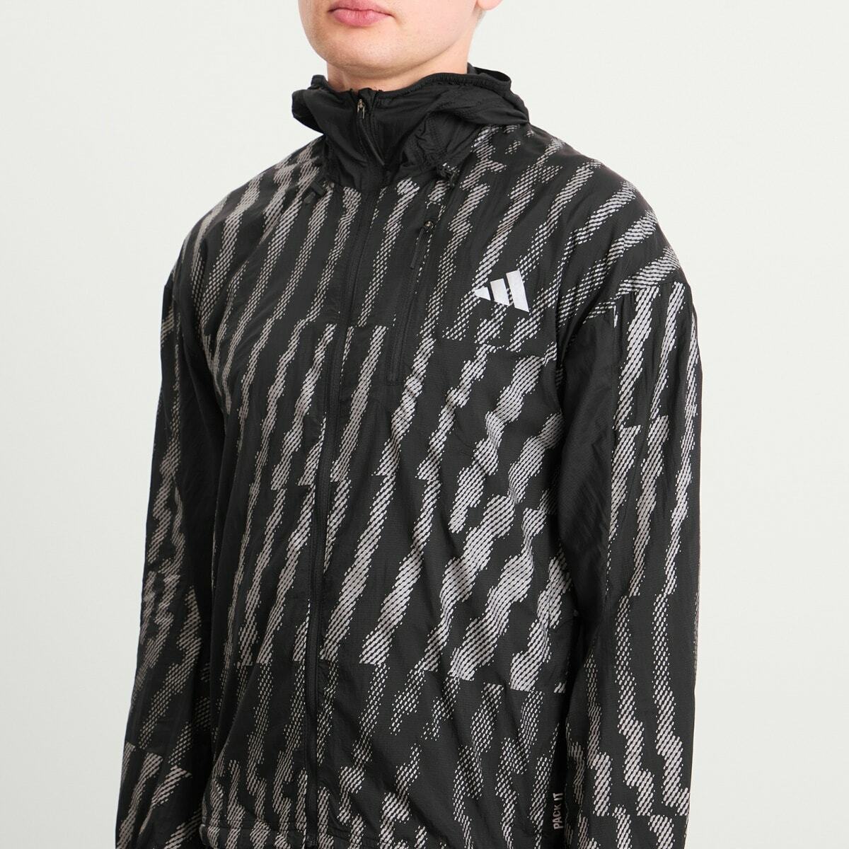 Adidas Women's Adi365 Running Reflective Jacket in Black/Reflective Silver