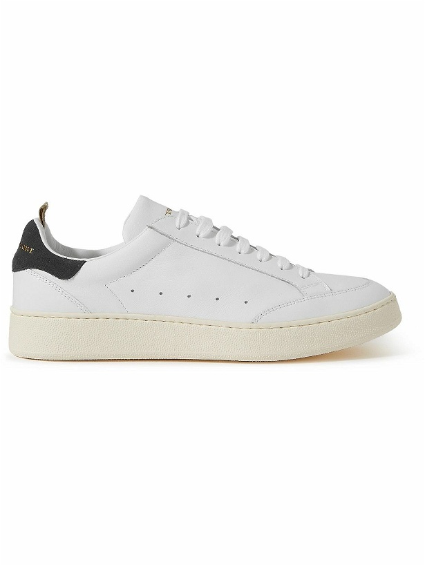 Photo: Officine Creative - Mower 007 Suede-Trimmed Leather Sneakers - White