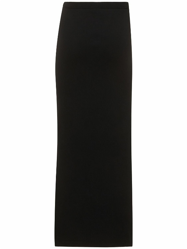 Photo: ALEXANDER WANG Cotton Maxi Skirt with embossed Logo