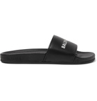 Balenciaga - Printed Leather Slides - Men - Black