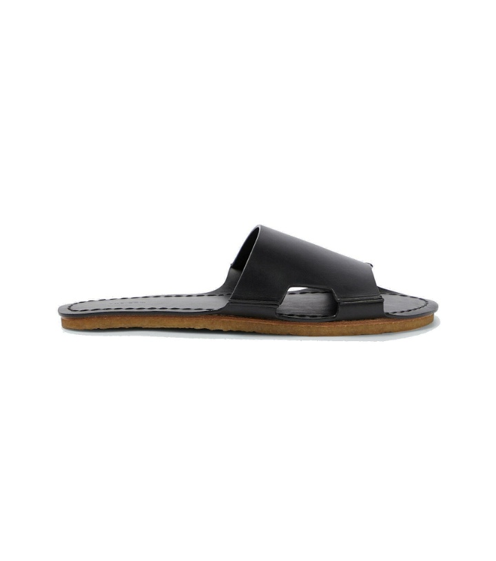 Photo: The Row - Gene flat leather sandals