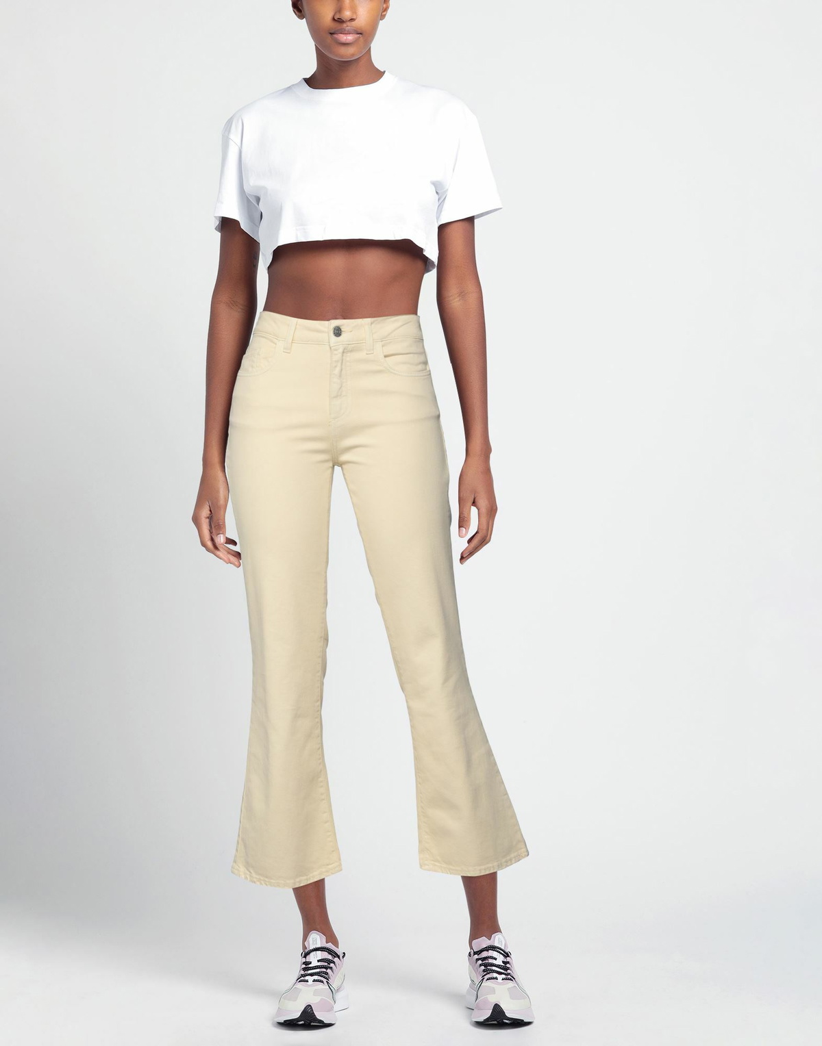 Jucca Womens Jeans Pastel in Yellow
