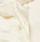 visvim - Camp-Collar Logo-Print Cotton-Blend Satin-Twill Shirt - Ivory