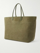 READYMADE - Dorothy Large Nubuck-Trimmed Logo-Embroidered Canvas Tote Bag