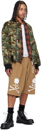 MASTERMIND WORLD Beige OG Sweat Shorts