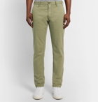 Incotex - Slim-Fit Stretch-Cotton Twill Trousers - Green