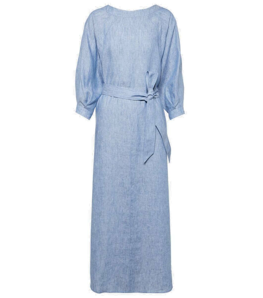 【関税&送料込】Loro Piana Lora Dress Lora Dress Linen Peach Candle | Loro Piana US