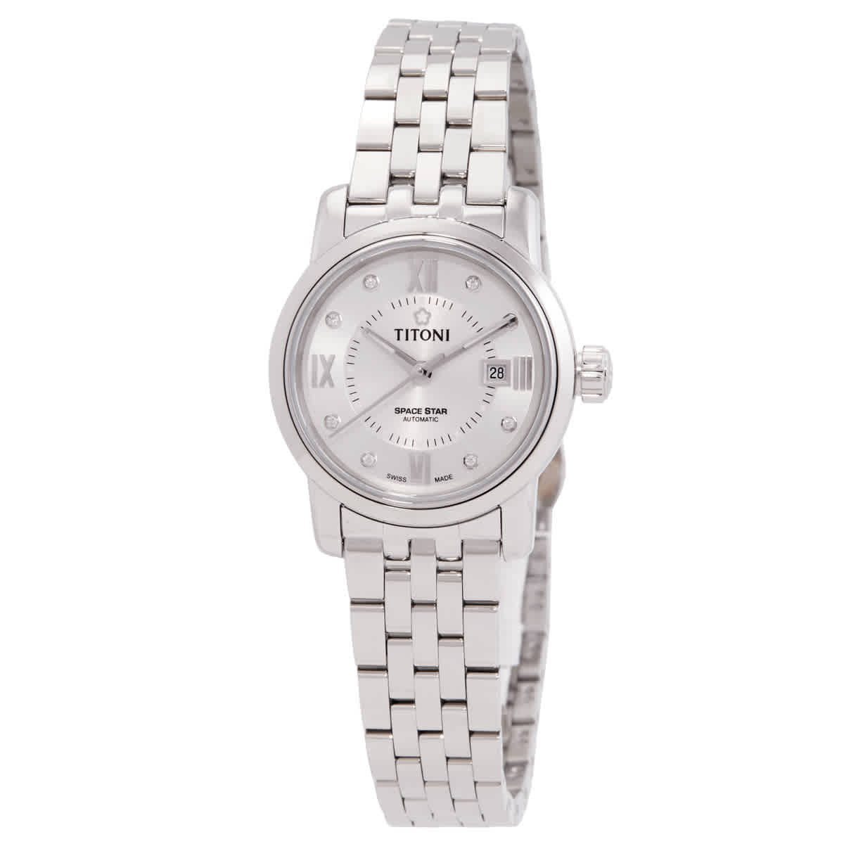 Titoni Space Star Automatic Silver Dial Ladies Watch 23538 S-099