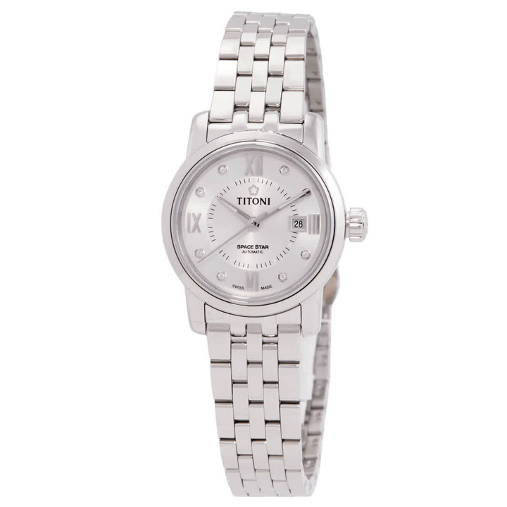 Photo: Titoni Space Star Automatic Silver Dial Ladies Watch 23538 S-099