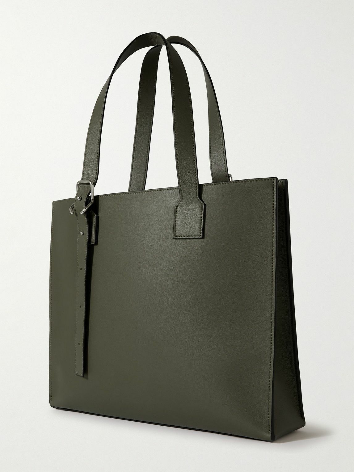 Loewe - Logo-Debossed Full-Grain Leather Tote Bag Loewe