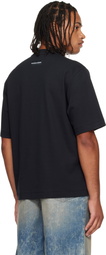 Marine Serre Black MS Sports Jersey T-shirt