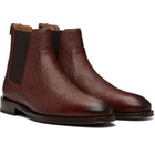 Paul Smith Brown Grain Leather 'Lawson' Chelsea Boots