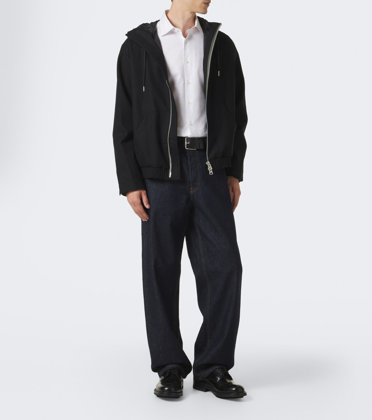 Sacai Hooded wool jacket