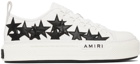 AMIRI White & Black Stars Court Low-Top Sneakers