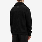 Loewe Men's Shearling Bomber Jacket in Black