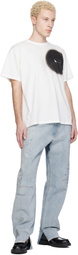 MM6 Maison Margiela White Spray Print T-shirt
