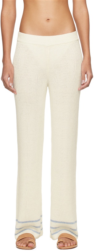 Photo: Bode Off-White Quincy Stripe Trousers