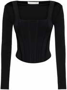 DION LEE - Corset Crop Top W/removable Sleeves