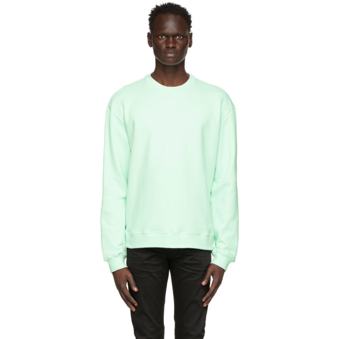 John Elliott Green Oversized Crewneck Sweatshirt John Elliott