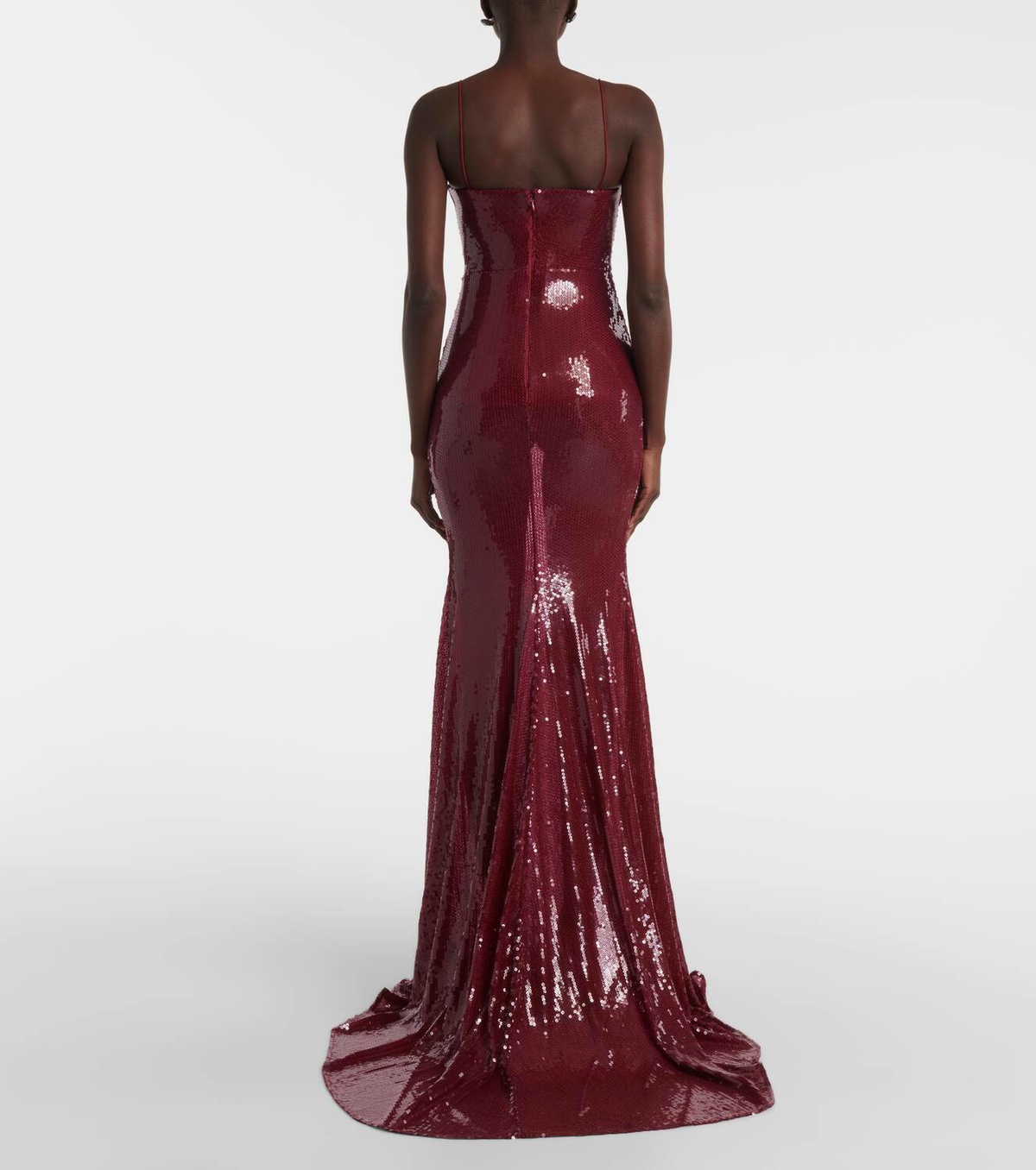 Alex Perry Sequined corset gown