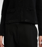 Tory Burch Embellished wool-blend cardigan