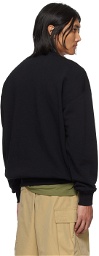VTMNTS Black Embroidered Sweatshirt
