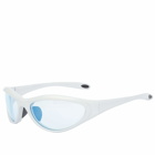 Bonnie Clyde Angel Sunglasses in Silver/Blue