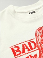 Y,IWO - Logo-Print Cotton-Jersey T-Shirt - Neutrals