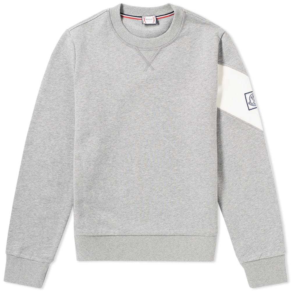 Moncler Gamme Bleu Chevron Crew Sweat Grey Moncler