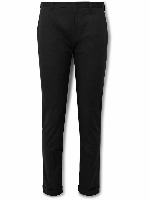 Photo: Paul Smith - Slim-Fit Cotton-Blend Twill Trousers - Black