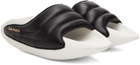 Balmain Black Puffy B-IT Sandals