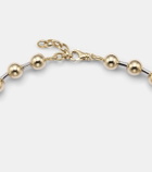 Rainbow K Ball 14kt gold necklace with diamonds