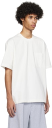 Solid Homme White Pocket T-Shirt