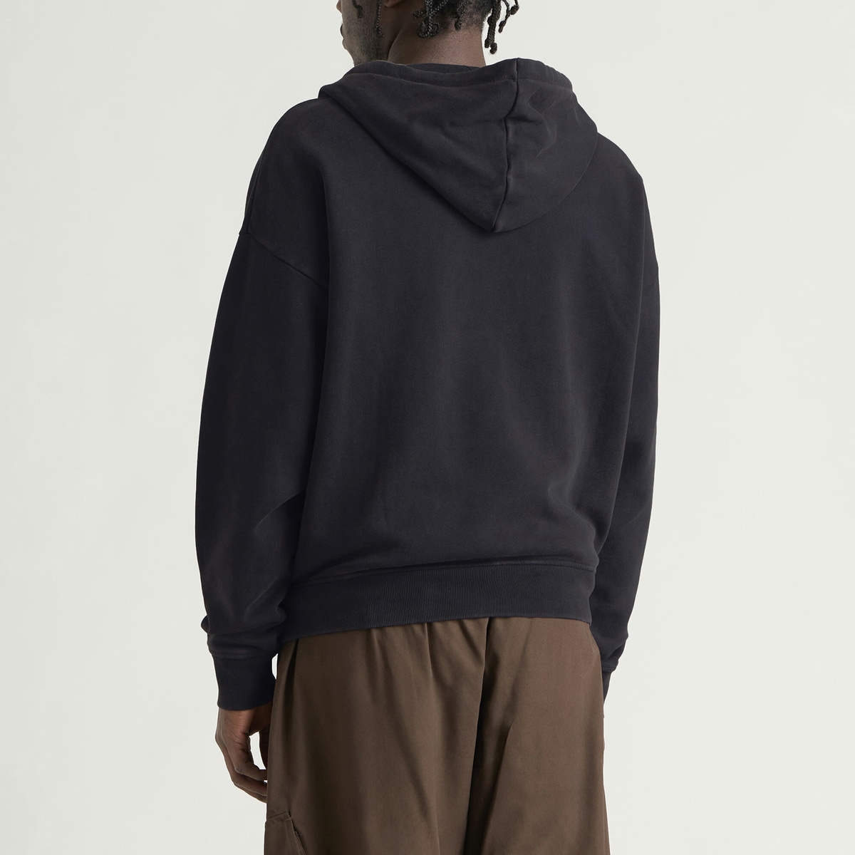 Umbro Men's Washed Zip Through Hoodie in Black/Sedona Sage