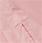 Barena - Slim-Fit Cotton-Poplin Half-Placket Shirt - Men - Pink