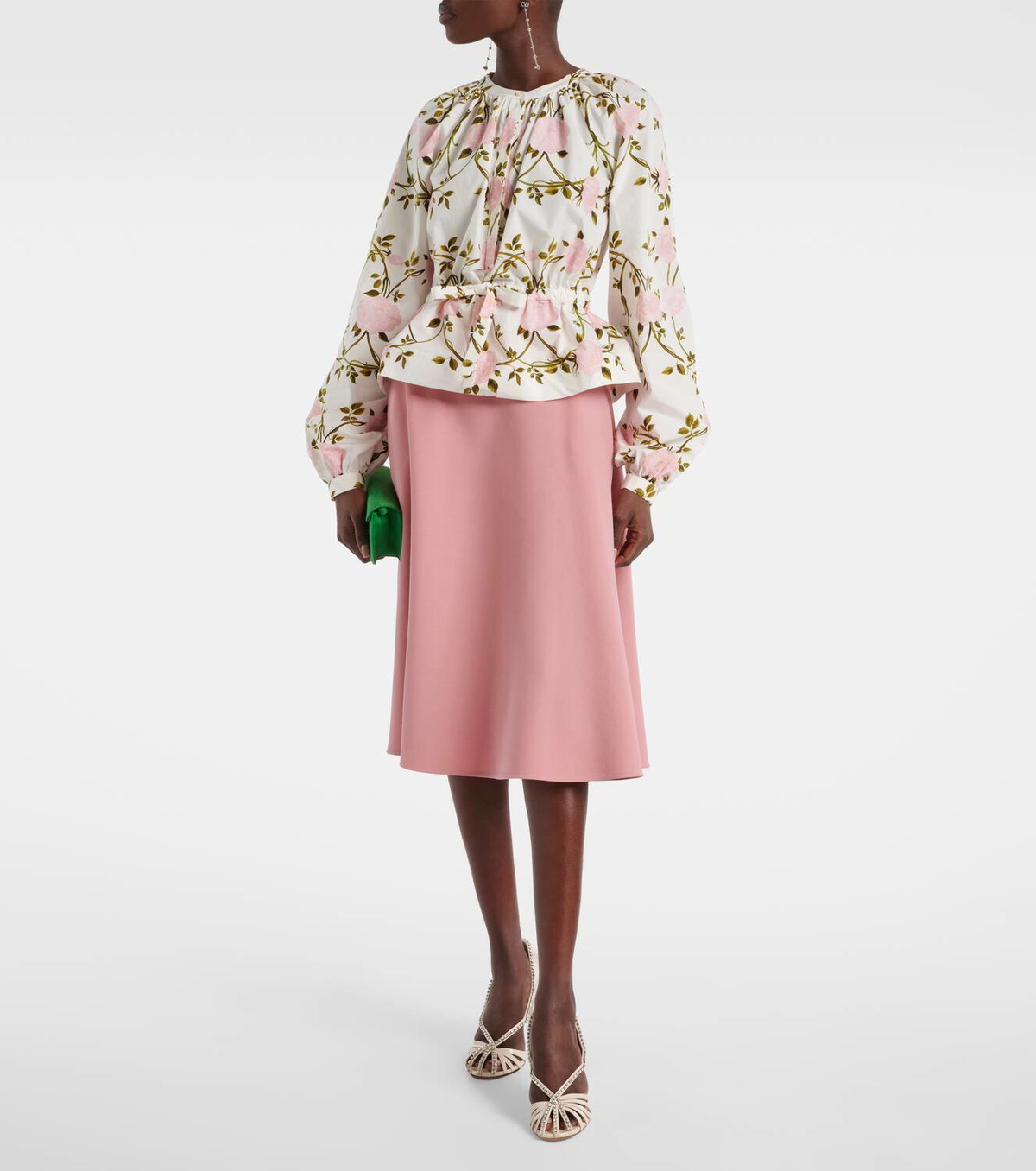 Giambattista Valli Floral cotton blouse