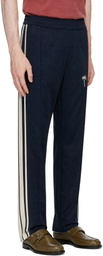 Palm Angels Navy Palm Tree Striped Track Pants