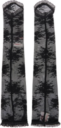 Yuhan Wang Black Lace Arm Warmers